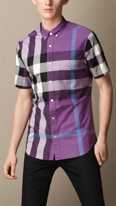 purple burberry shirt|burberry plaid.